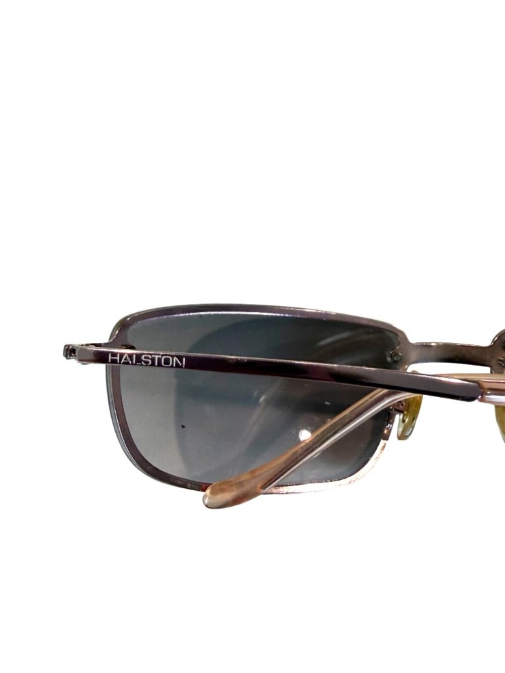 Halston Frames Only Rectangular Glasses 265 PKPK Pink Metal Frame Colors in Opti - Picture 3 of 7